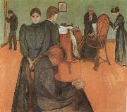 Edvard Munch The Death in the sickroom oil painting reproduction